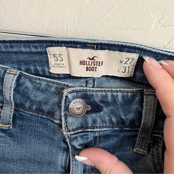 Hollister Boot Cut Short Denim Jeans - Picture 4 of 7